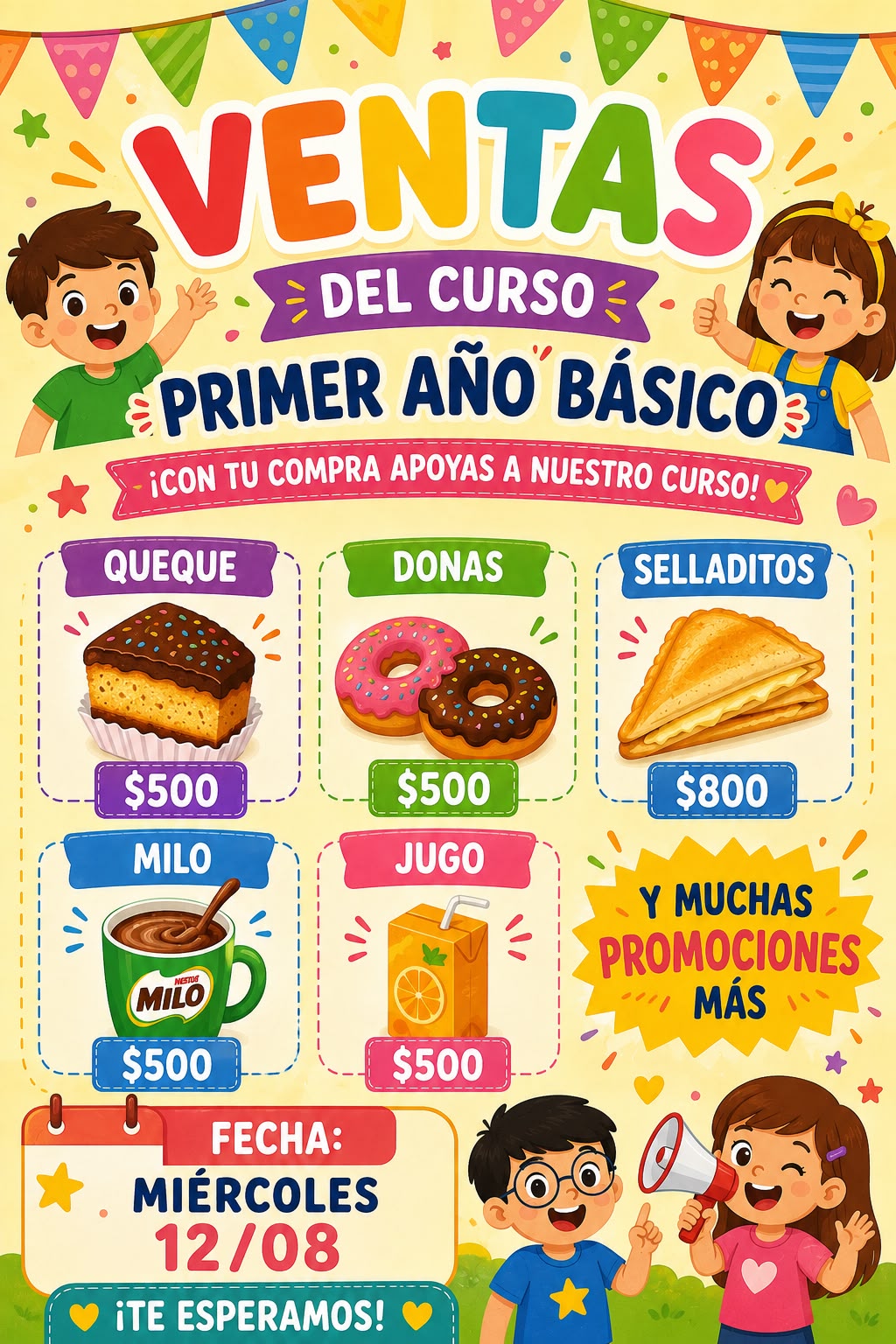 Venta del curso de primer año básico