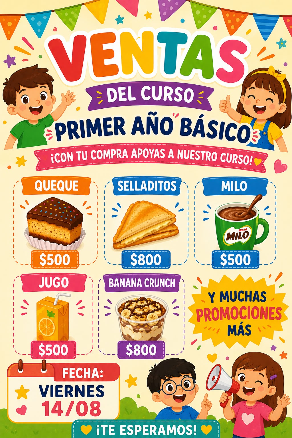 Venta del curso de primer año básico